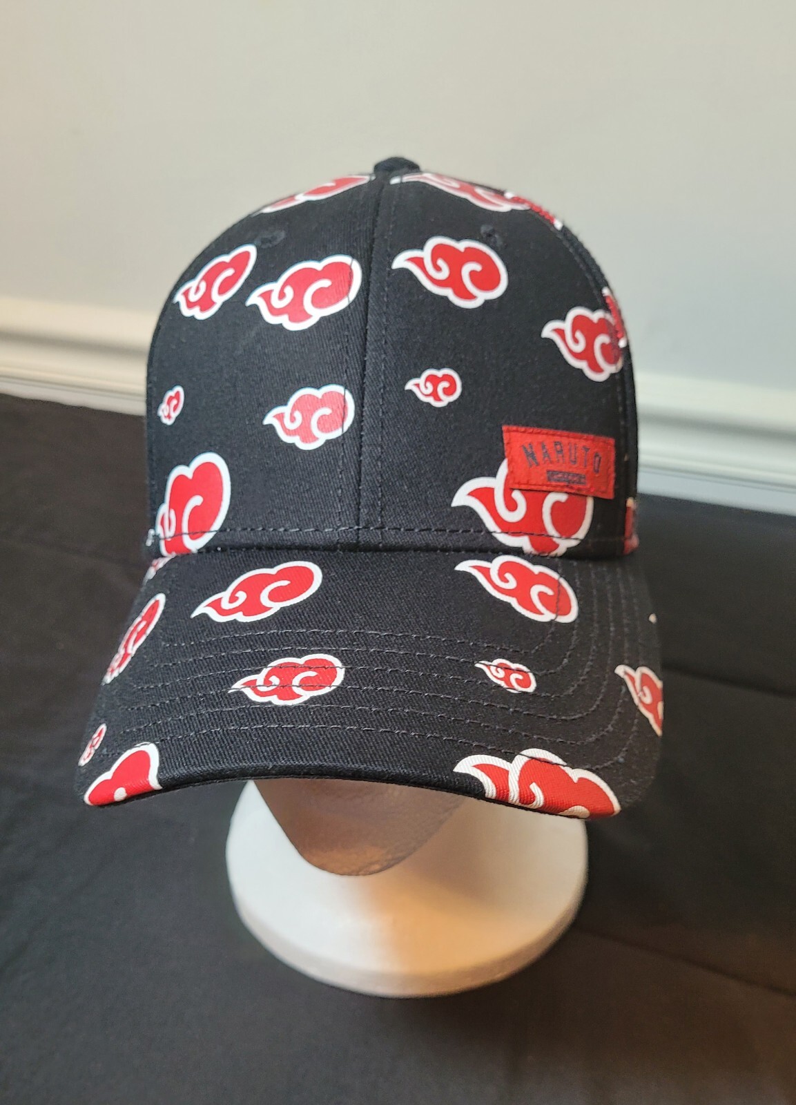 Naruto Red Cloud Snapback Hat Preowned - image 1