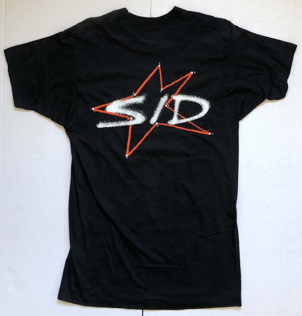 SID VICIOUS 80's VINTAGE T-SHIRT Sex Pistols PUNK ROCK Star LARGE