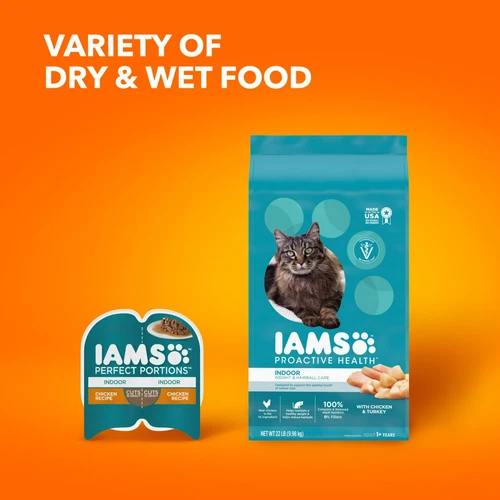 Iams Proactive Health Chicken And Turkey Dry Cat Food, 22 Lb Bag - Picture 9 of 11