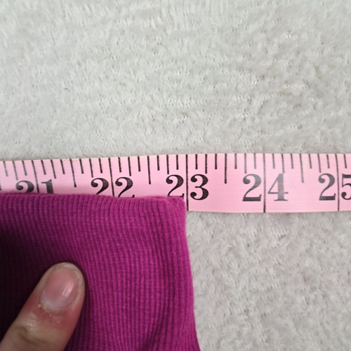 Woman Within Linen Blend Pants Womens Size 22 Petite Purple Plus Pull On Summer - Picture 10 of 12