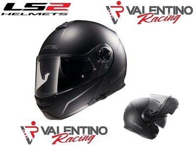 CASCO MODULARE HELMET MOTO LS2 FF325 STROBE NERO OPACO MATT BLACK TG XXS  51/52 | eBay