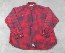 Vintage Levis Shirt Mens L Red Plaid Flannel 100 Cotton Skate Outdoors Lumber