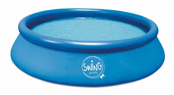 Quick Up Pool 366 X 76 Cm Swing Swimmingpool Schwimmbecken Schwimmbad Blau Neu-image