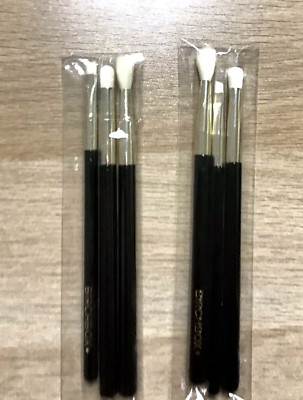 2X BIRCHBOX Brush Set - 3 Make up EYESHADOW Brushes- TOTAL 6 - New in Package