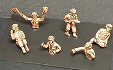 18mm WWII Russian Tank Crewmen 6 Metal Figures RUP1