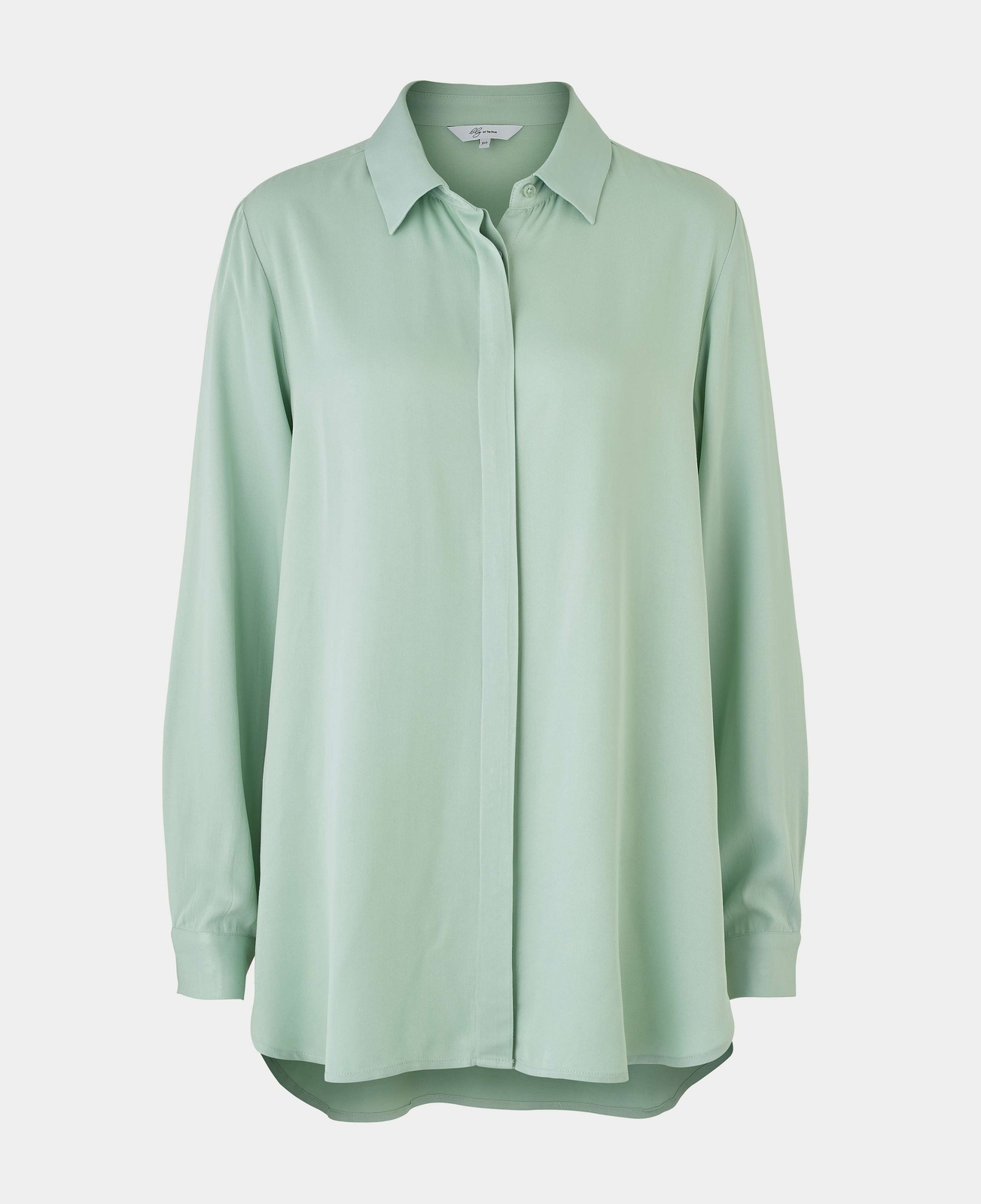 FILA Camicia Savile Row Company donna verde salvia viscosa twill vestibilità fidanzato