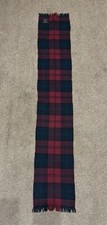 Scarf Clan Lindsay Tartan Scottish Wool Plaid 8 X 48 Scarf 100 Wool