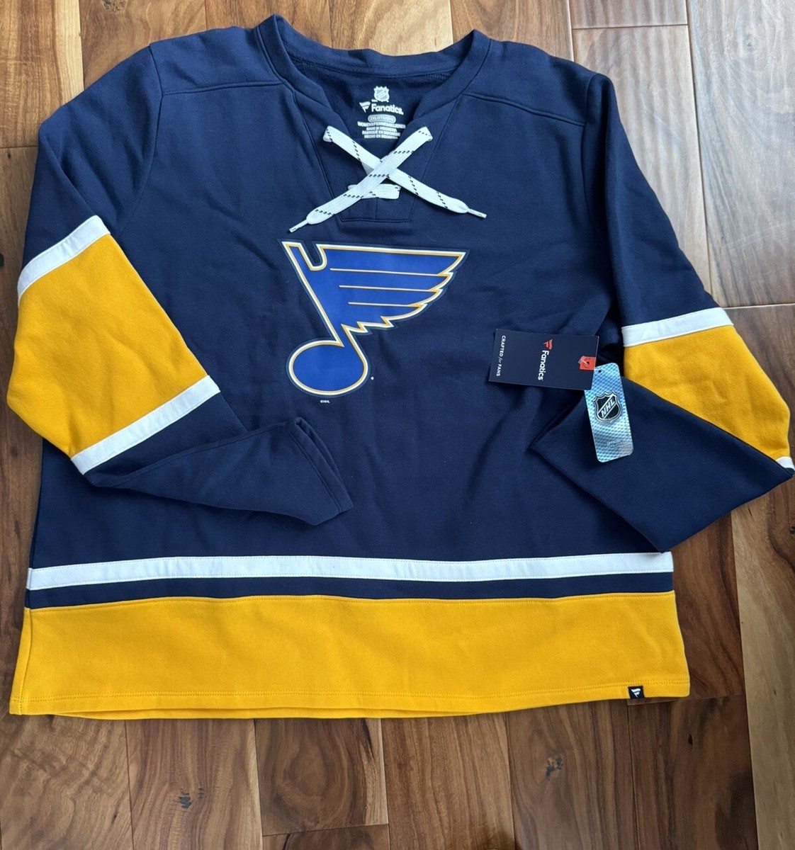 St. Louis Blues Women's Fanatics Blue/Gold Top Speed Lace-Up