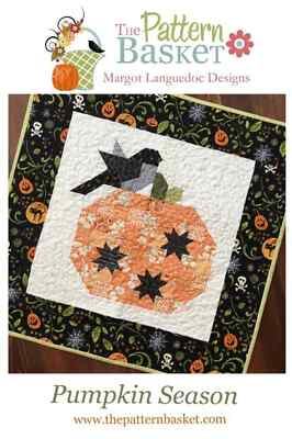 The Pattern Basket PUMPKIN SEASON Quilt Wall Decor Pattern ~ 25.5'' Square