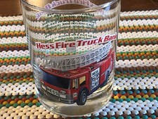 1986 Hess Classic Truck 1996 Series Collector Glass Tumbler Hess Fire Truck Bank