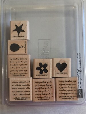 Stampin' Up! Retired Mini Messages Stamp Set | eBay