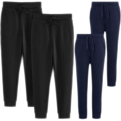 2er PACK KINDER JOGGINGHOSE KINDER SCHMALES BEIN SCHULE WEICH JERSEY BEQUEM PE HOSE