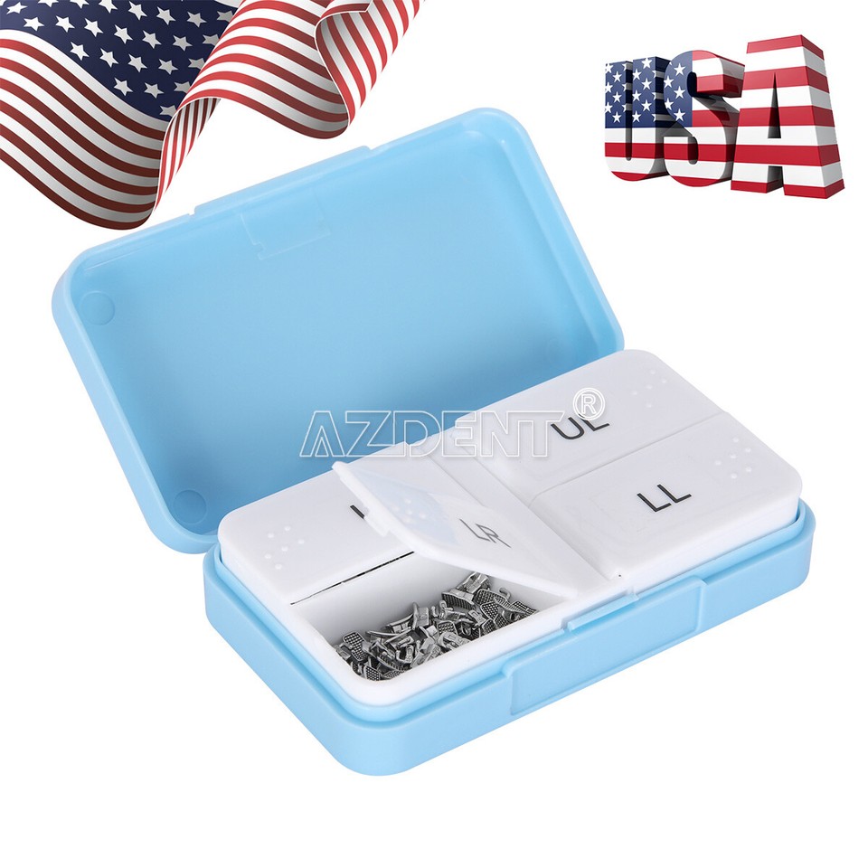 Tube Buccal Orthodontique AZDENT 1ère Molaire MBT .022 - Lot De 20 Sets (80 Pièces) - Neuf