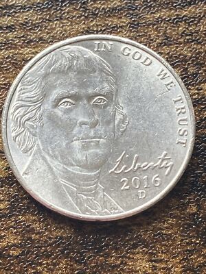 2016 D Jefferson Nickel Five (5) Cent Actual Coin TK3526* | eBay
