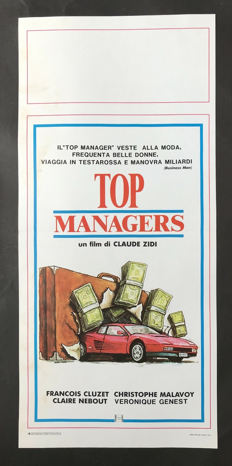 Locandina originale film Top managers (1987) - Regia di Claude Zidi
