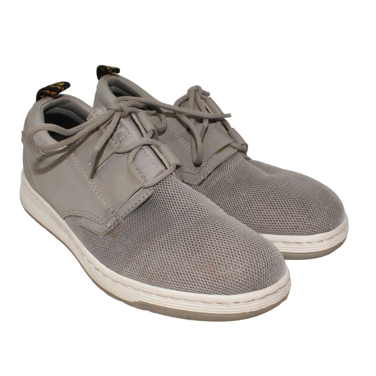 Dr Martens Mens Size 8M Lite Evade Gray Mesh 3 Eye Sneakers Tie Closure Shoes The Evade 3-Eye shoe is available in Black, Navy, Mid-Grey  main image 4