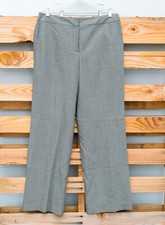 Talbots Wool Blend Black  White Houndstooth Lined Career Dress Pants Sz 10