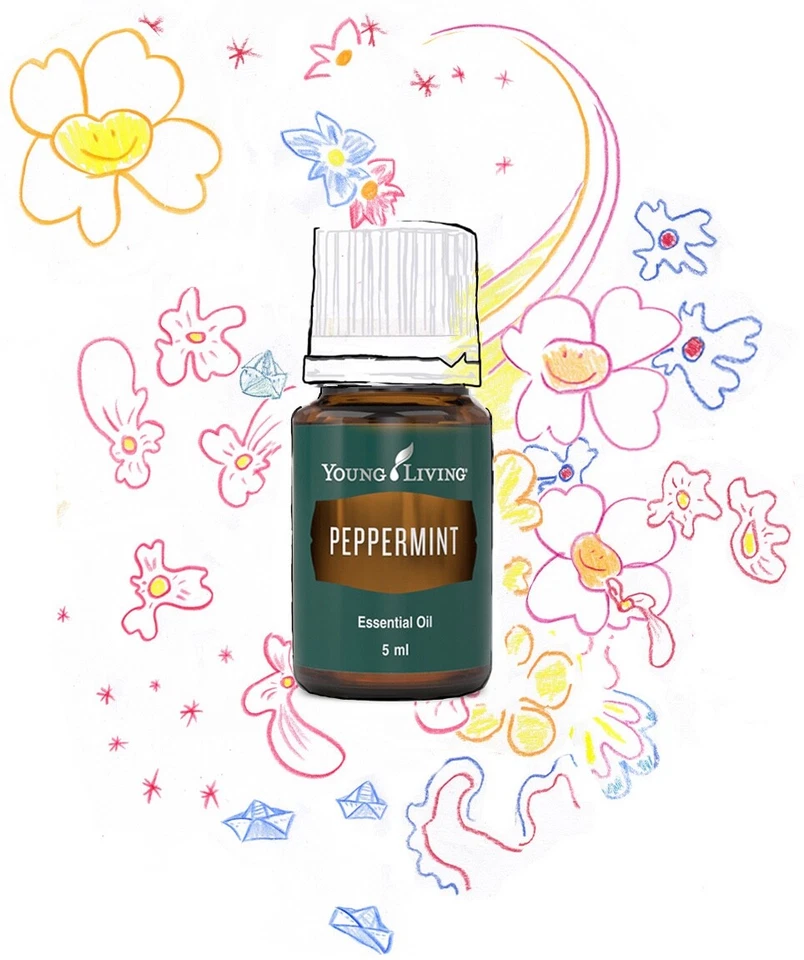 YOUNG LIVING ESSENTIAL OILS PEPPERMINT Young Living Pfefferminze Ätherisches Öl 5ml neu