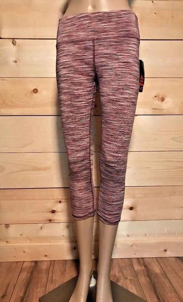 RBX Women Capri legging Small Medium Large & XL Pink Multi Space