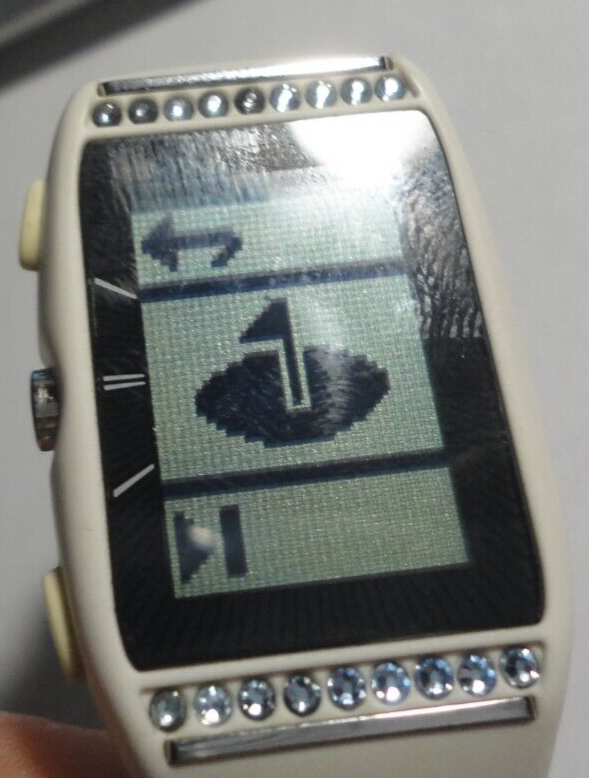 Golf Buddy Ladies GPS Watch LD2 Swarovski Crystals White USED READ eBay