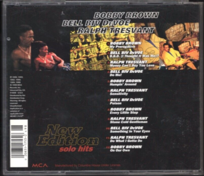 Bobby Brown, Ralph Tresvant, 他 CDセット Bobby Brown Bell Biv DeVoe Ralph Tresvant New Edition Solo Hits