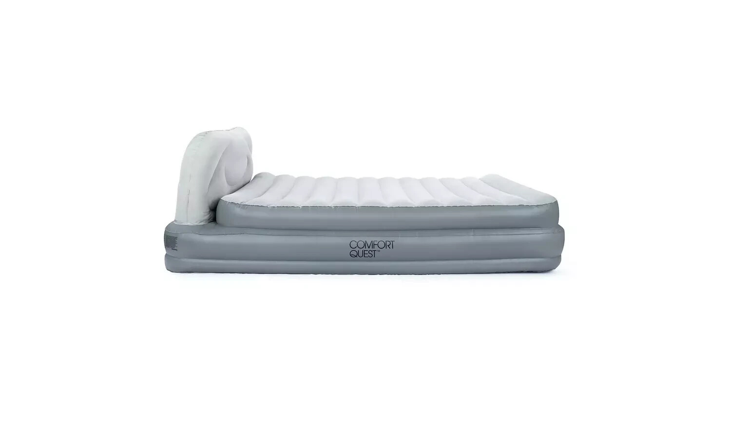 Bestway Comfort Quest Soft Back Double Height Air Bed Grey 8928139 U