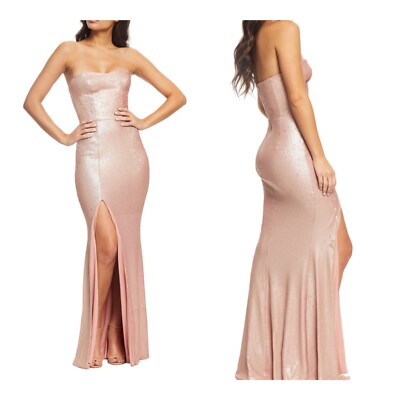 Dress The Population Ellen Sequin Rose Gold Gown Dress Size Large NEW | eBay Dress The Population Ellen Sequin Rose Gold Gown Dress Size Large NEW | eBay