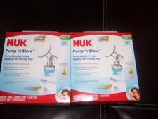 2 New Pump N store breast pump LOT new NUK