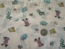 NEW 100 COTTON CHILDREN JUVENILE THEME LIGHT WEIGHT FABRIC 6.25 YARDS x 48"