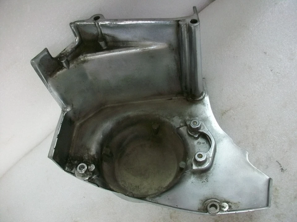 Chrome! 1981 1982 1983 Kawasaki KZ1100A Shaft DR Left Engine Cover Front - Imagem 4 de 4