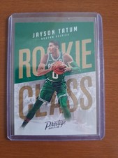 2017-18 PRESTIGE ROOKIE  JASON TATUM #3 MINT CONDITION HOT ? CARD  GREEN. rookie card picture