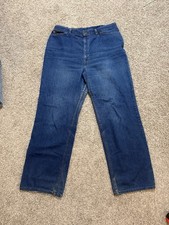 Vintage 70s 80s Orange Tab Levi s Blue Jeans Scovil Zipper Size 36x31