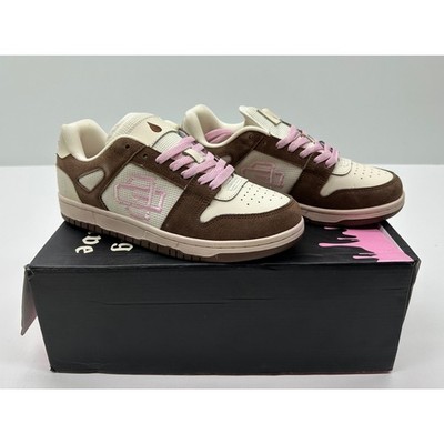 DRIPPING EXCLUSIVE MEN'S LOW TOP SNEAKERS CHOCO WAFFLE SIZE 8 NIB #08S