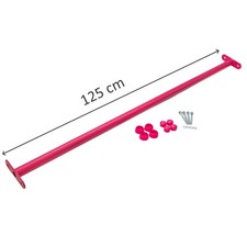 Reckstange 125 cm rosa Turnreck Reck inkl Schrauben Kappen Montagematerial