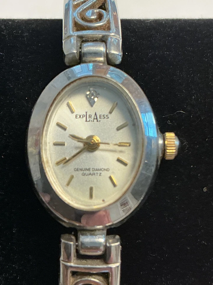 VINTAGE EXP L.R.AESS LADY WATCH GENUINE DIAMOND B6-46 - Image 2 of 4