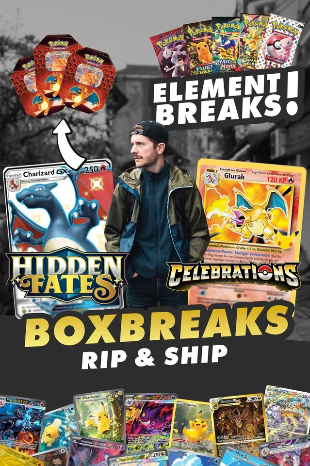 Hidden Fates x Celebrations Break + Elements Breaks mit 151 x Zenit! 🔥