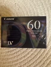 Canon DVM-E60 MiniDV Digital Video Cassette 60 Min ME Camcorder Tape Sealed