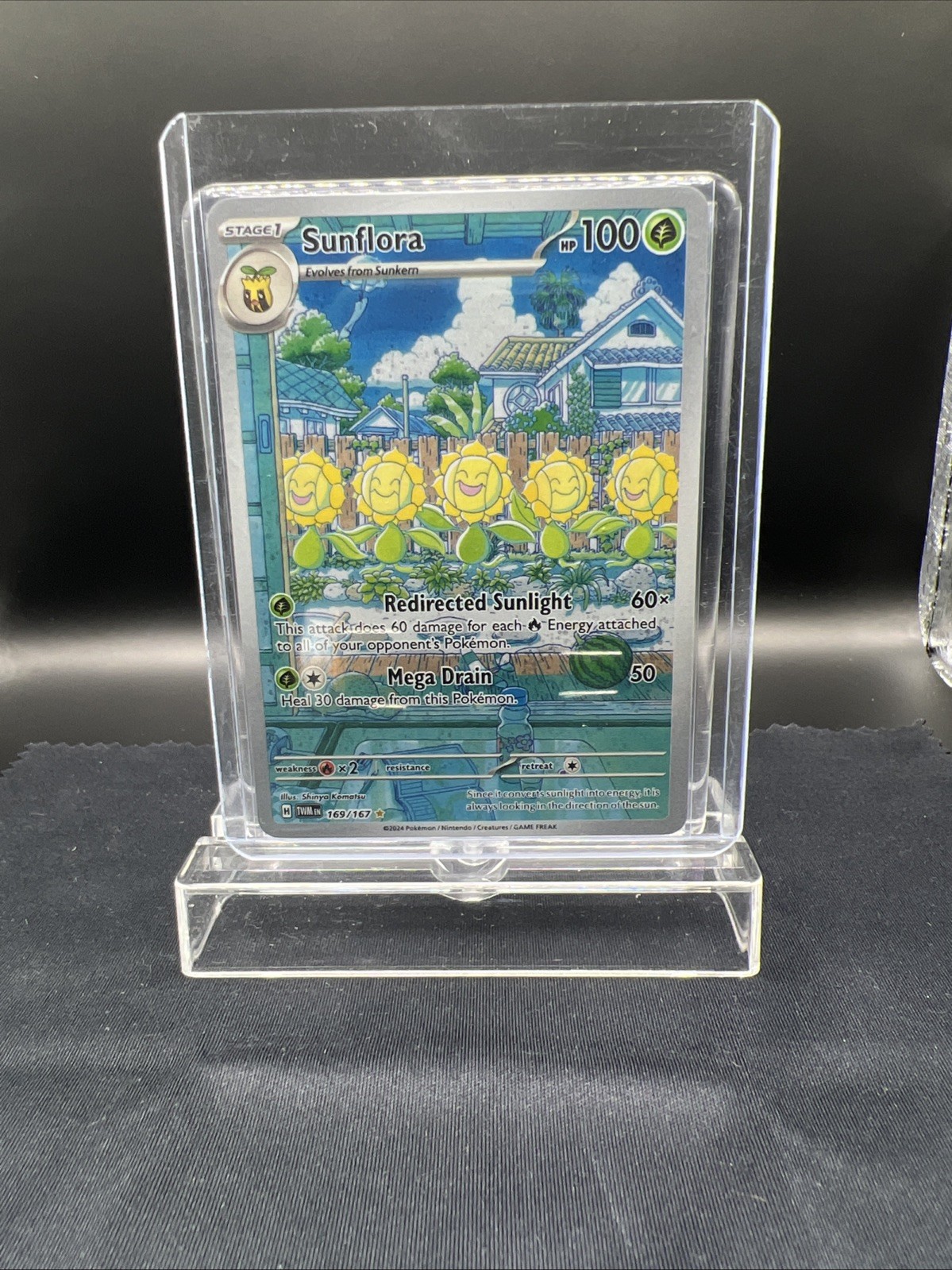 Sunflora 169/167SV06: Twilight Masquerade Holo Card NM Condition