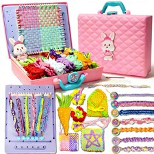 Weaving Loom Kit for Kids with 201 Accessories, DIY Craft Toy for Girls Ages 6-1