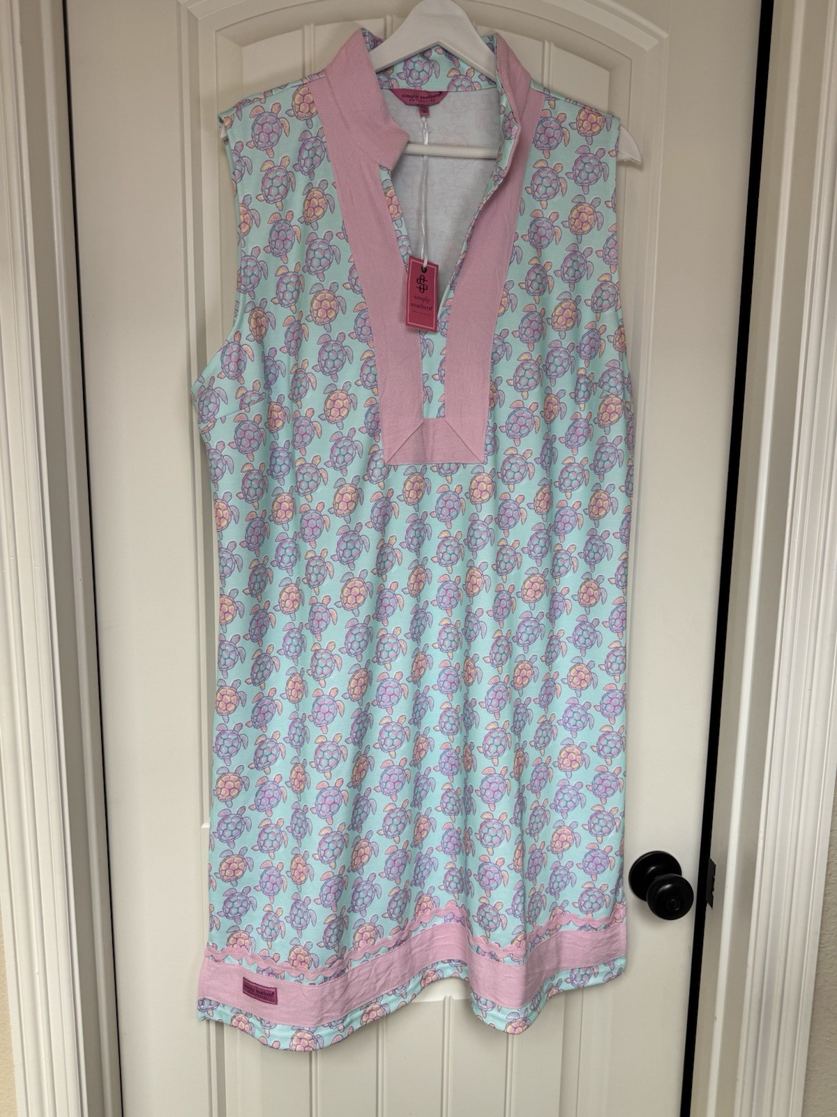 NWT Simply Southern Turtle Print Tunic Dress - Women’s 2XL