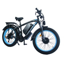 26" Fat Tyre Electric Bicycle 3000W Dual Motor 60V 25Ah E-Bike 38MPH adults US