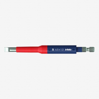 Felo Insulated Slotted VDE Safety Bit, 6.5 x 125mm