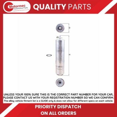 Mahle KL 169/4D Fuel filter