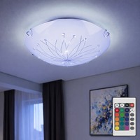 Deckenleuchte Wohnzimmerlampe Deckenlampe Dimmbar Rgb-Auswahl Fernbedienung Led