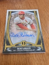 2019 TOPPS ICONIC BOB GIBSON  BLUE INK AUTO 24/70 # IP BG