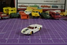 Matchbox/Lesney regular wheel No 41c white Ford GT40 one tire tucked in fender