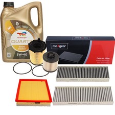 MAXGEAR Filter Satz + QUARTZ 9000 EN. 5W40 5L für CITROEN OPEL PEUGEOT 1.6 HDi