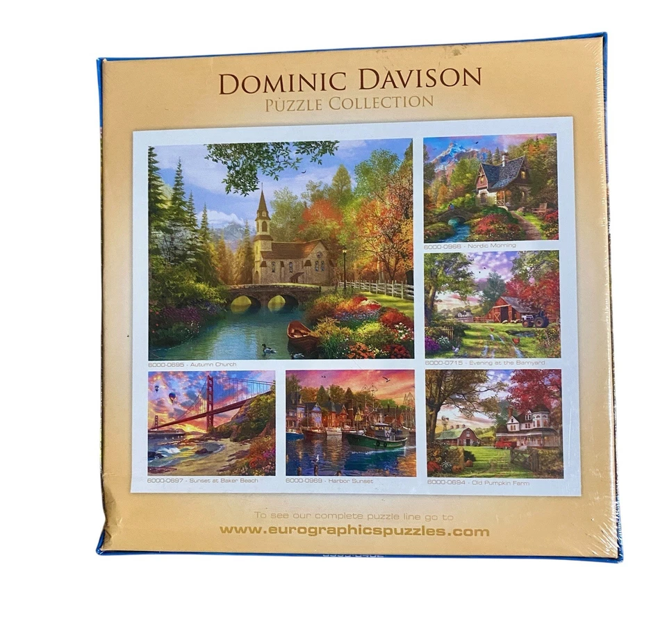 New Sealed Eurographic Jig Saw Puzzle Nordic Morning 1000 pcs Europe Chalet - Image 2 of 4