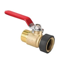FINEST+ Garden Hose Shut Off Valve, 3/4" GHT Water Hose Shut Turn Off Valve, 
