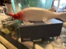 ICE KING BEAR CREEK RED &WHITE PIKE FISH DECOY ICE SPEARING FISHING LURE ART (Re